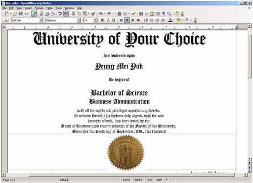 Product picture Diploma Drs Diploma Creation Software